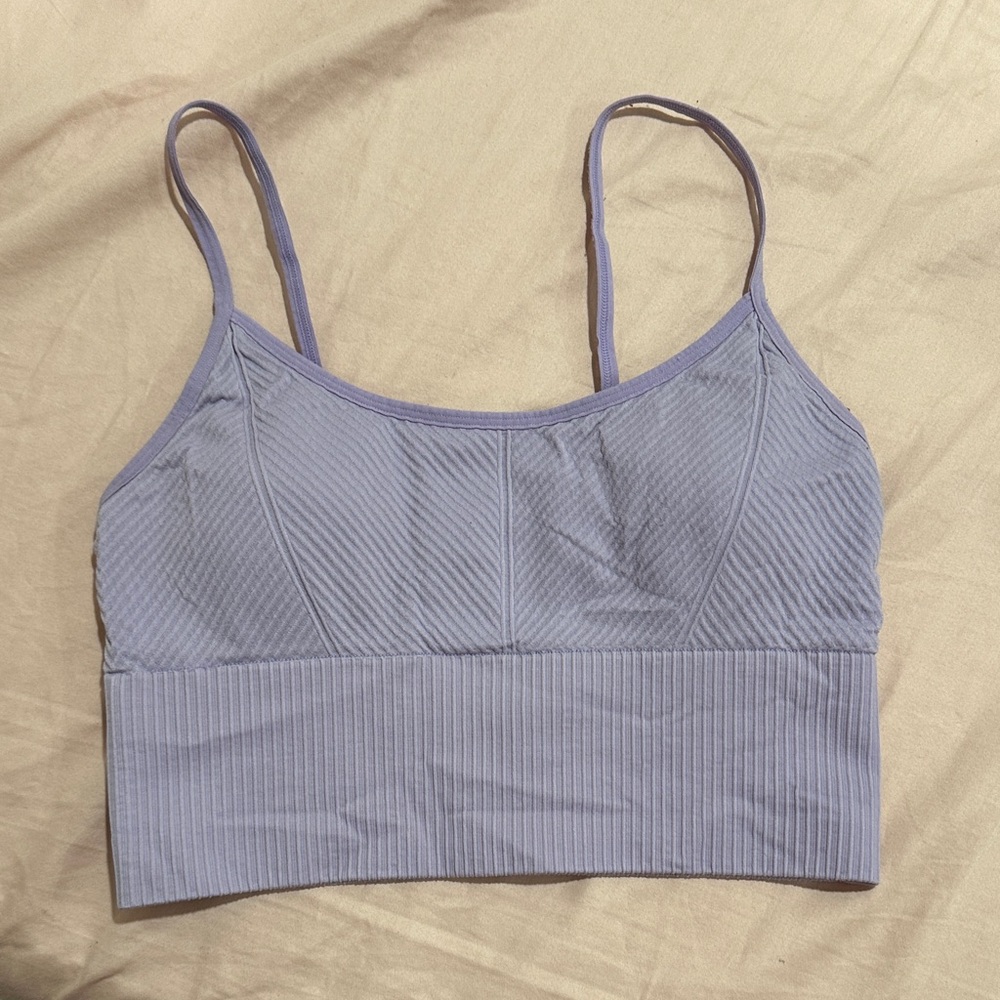 Pink sports bra